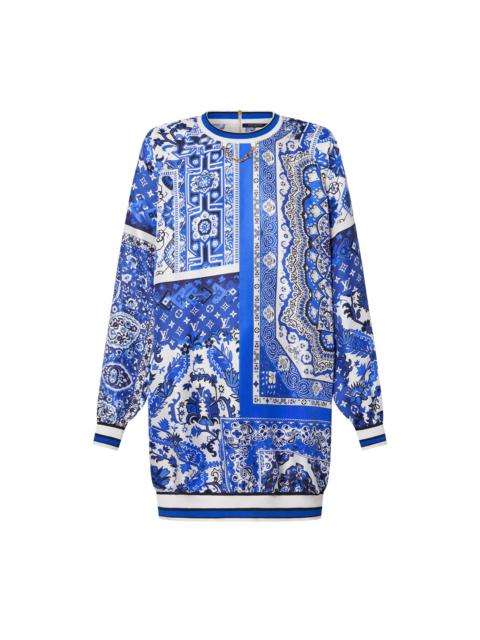 Louis Vuitton Bandana Print Sporty Sweater Dress