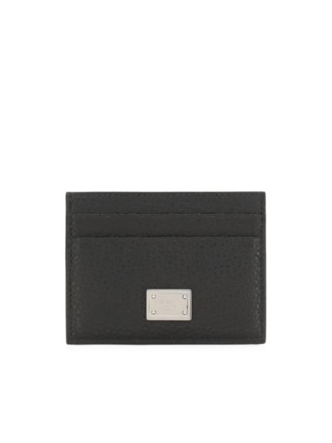 Dolce & Gabbana logo-plaque card holder