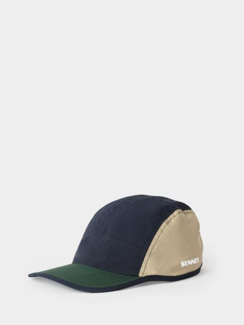 SUNNEI BASEBALL CAP / navy, beige & green