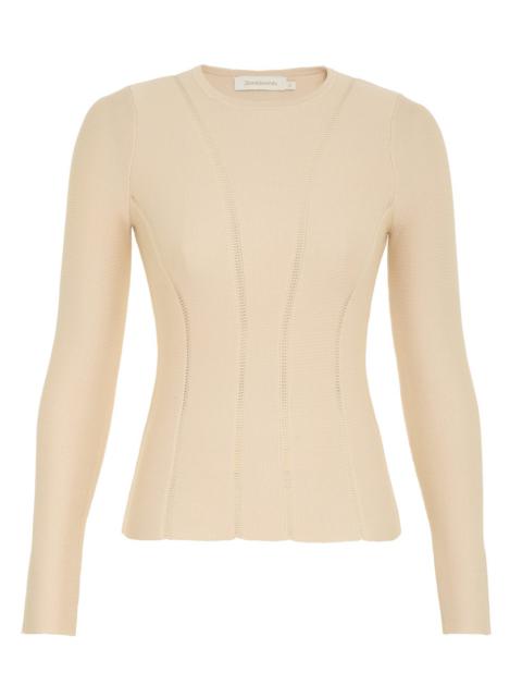 Zimmermann LUMINOSITY KNIT PANELLED TOP