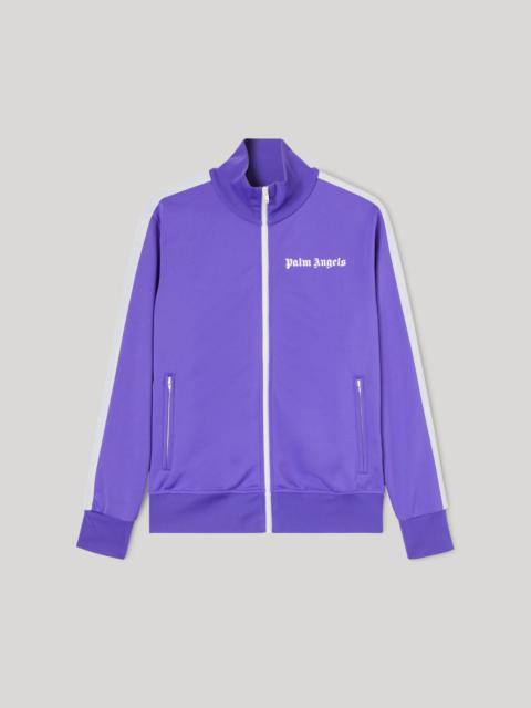 logo-print zip-up track jacket