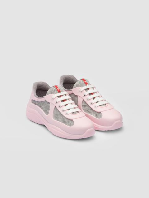 Prada America's Cup Soft rubber and bike fabric sneakers