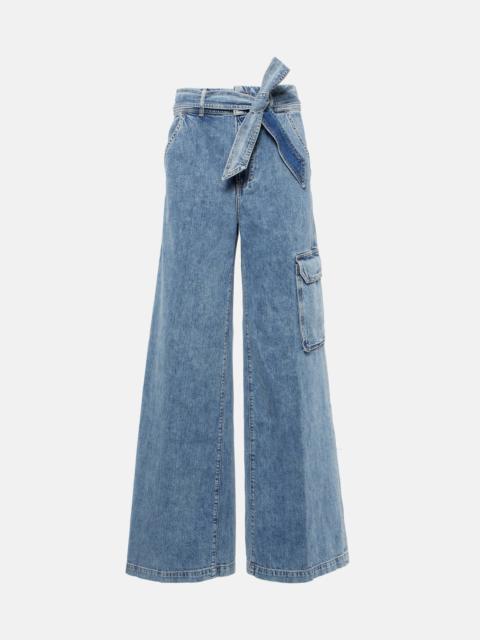 VERONICA BEARD Belisa high-rise cargo jeans