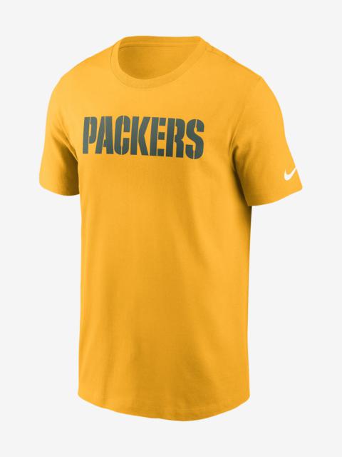 Green Bay Packers Primetime Wordmark Essential Nike Men's NFL T-Shirt