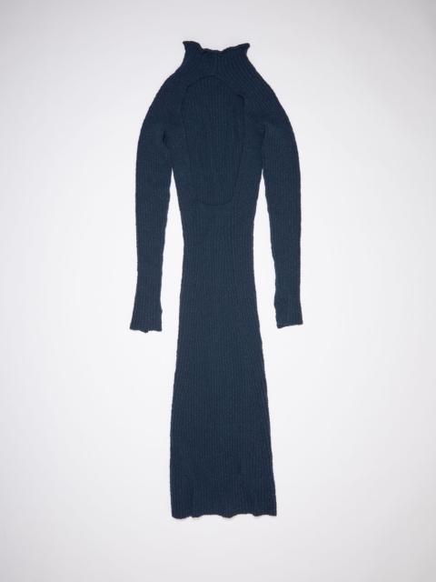 Acne Studios Ribbed cotton dress - Navy blue