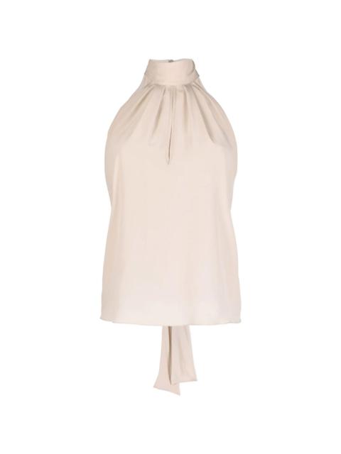 PHILIPP PLEIN high-neck chiffon top