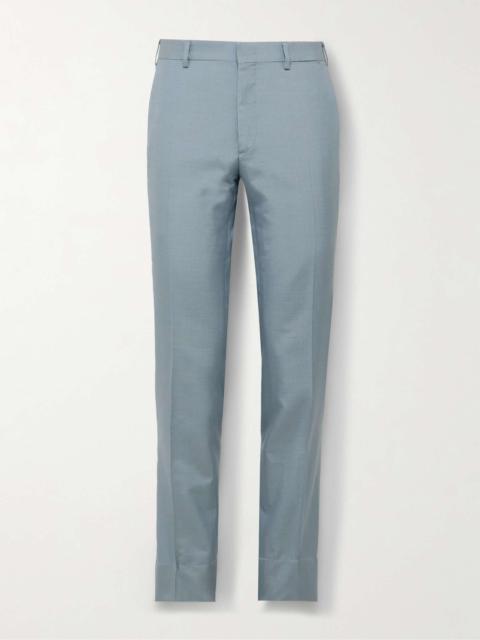 Slim-Fit Silk Suit Trousers