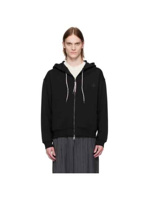 【関税込み】Vivienne Westwood ブラック Rugged ジップフーディ Rugged Zip Hoodie in BLACK | Vivienne Westwood®