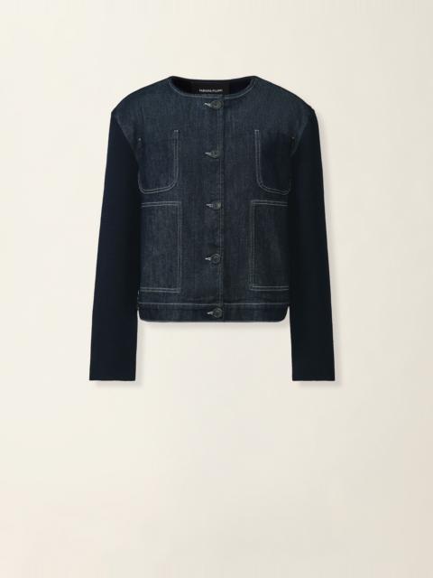 FABIANA FILIPPI Denim and knit jacket