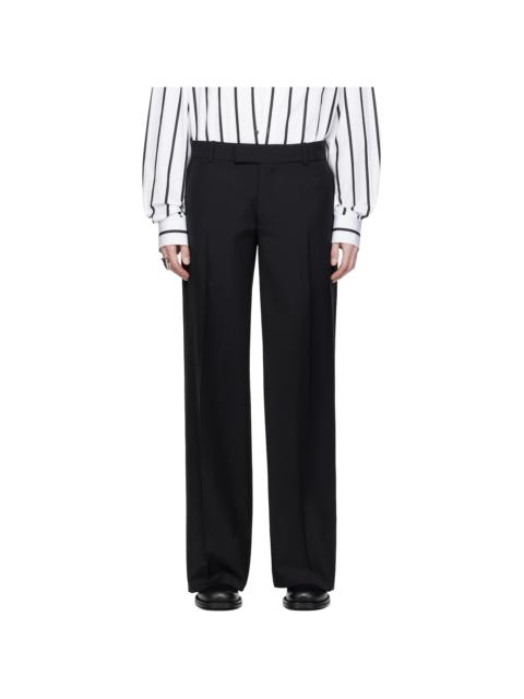 Alexander McQueen Black Low Rise Tailored Trousers