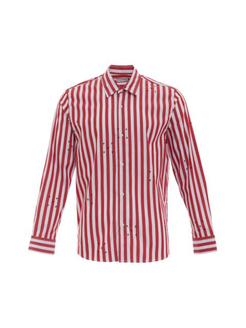 Pop Trading Company Logos Stripe Long Sleeve Shirt