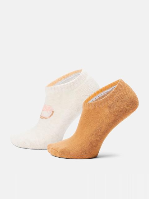 Timberland Women's 2-Pack Split Color Tree No-Show Sock
