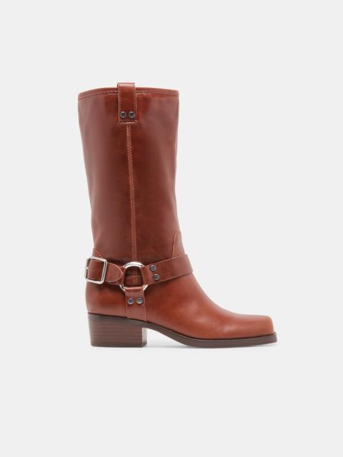 dolce vita ROLAN BOOTS BROWN PATENT LEATHER