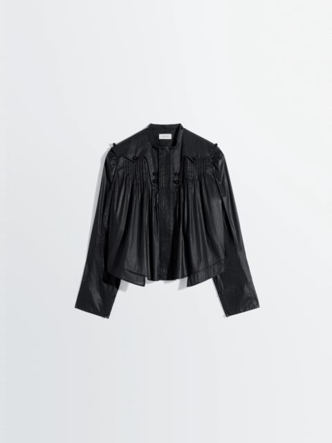 Lemaire PLEATED BLOUSE IN CHINTZED TOILE