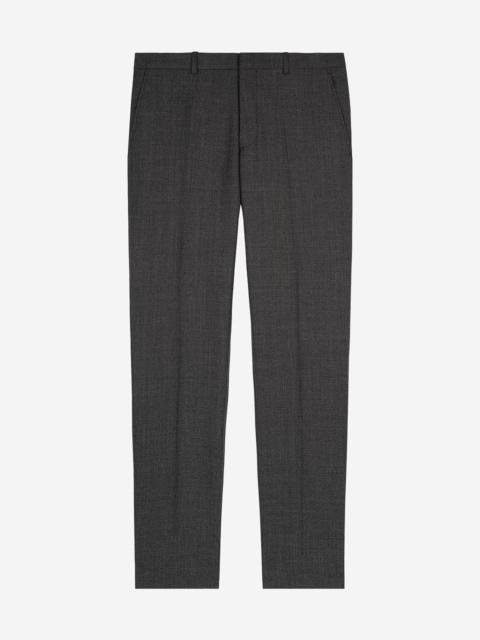 The Kooples GREY STRAIGHT WOOL SUIT PANTS