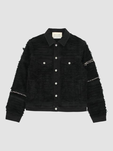 STUDDED DENIM JACKET BLACKMEANS