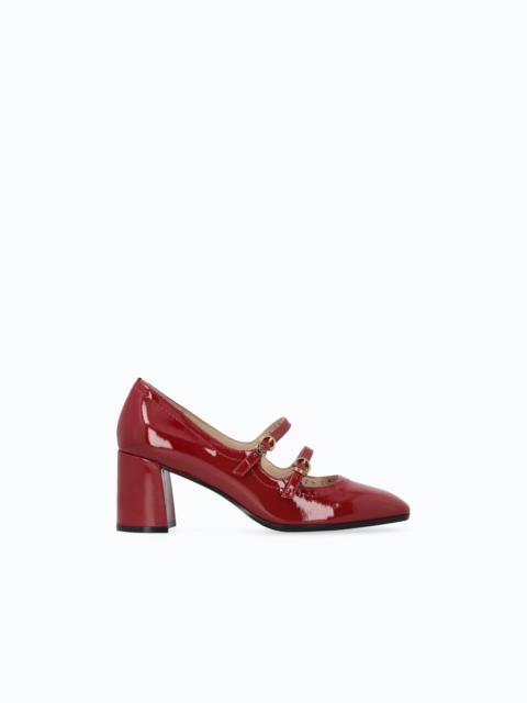PINKO MARY JANE PUMPS IN PATENT-EFFECT LEATHER