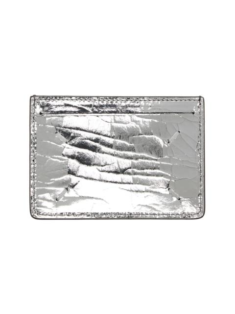 Maison Margiela Silver Four Stitches Card Holder