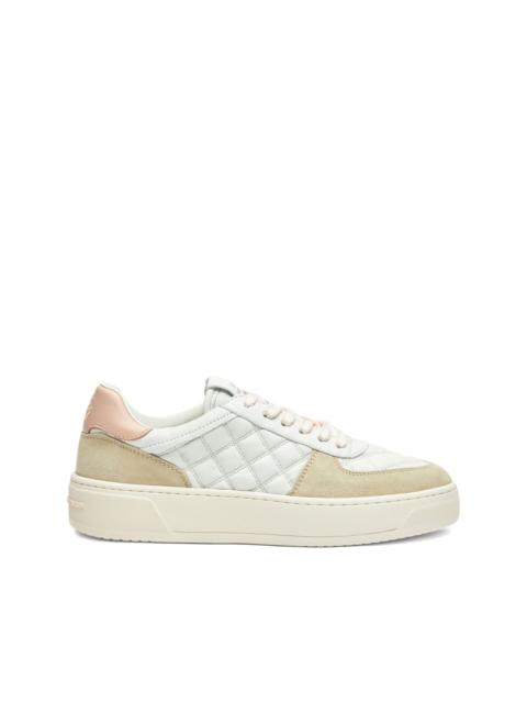 Stuart Weitzman quilted platform trainers