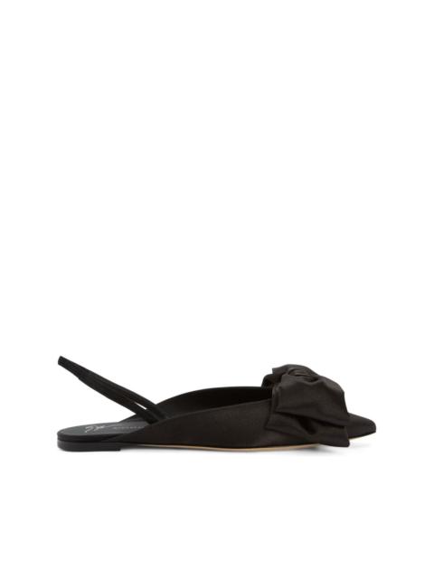 Giuseppe Zanotti Johanna bow-detail ballerina shoes