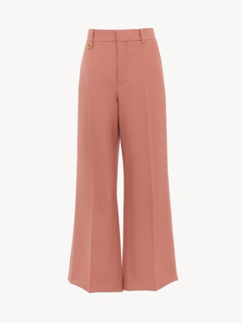 Chloé FLARED BOOTCUT PANTS IN WOOL GABARDINE