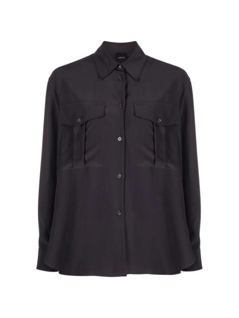 two-pocket silk shirt