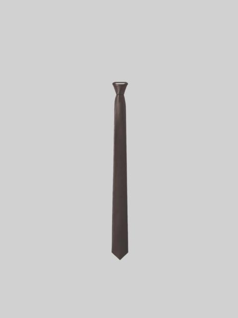 The Frankie Shop Rune Faux Leather Tie - Brown