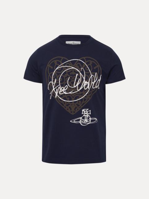 Vivienne Westwood FREE WORLD-HEART PERU T-SHIRT