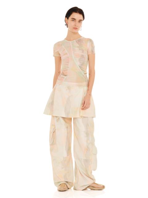 Collina Strada GUA SHA PLAID S/S SERPENTINE TOP