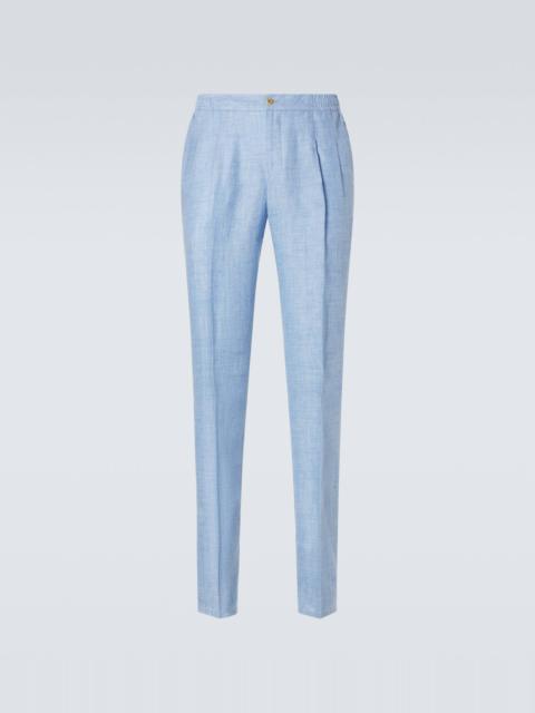 RUBINACCI Linen slim pants