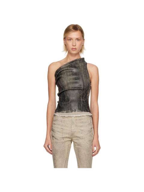 Rick Owens DRKSHDW Black Concordians Athena Cropped Top