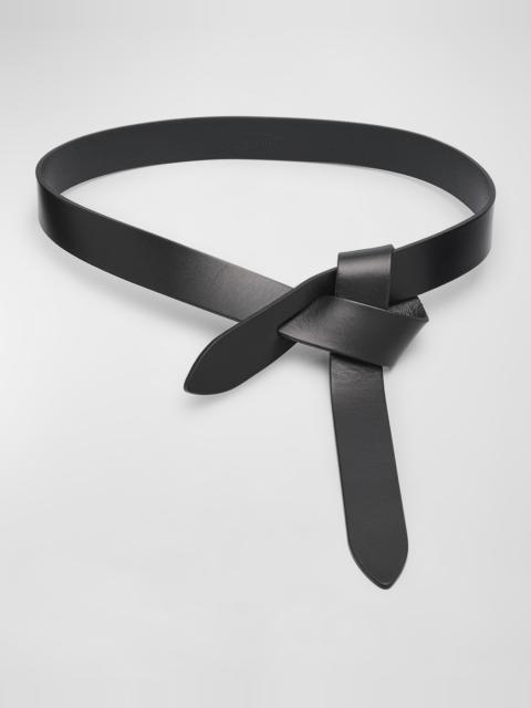 Isabel Marant Lecce Leather Pull-Through Belt