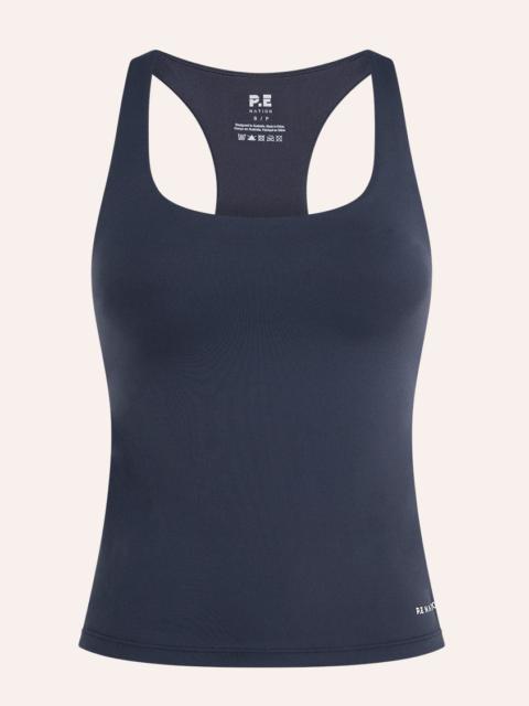 P.E NATION SIGNATURE SCOOP TANK IN MARINE BLUE