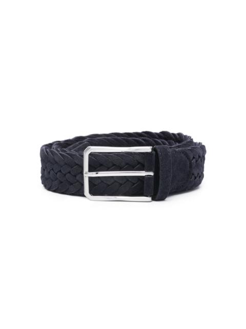 braided suede belt