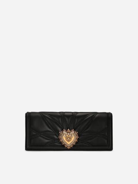 Quilted nappa leather Devotion baguette bag