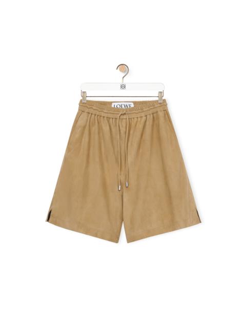 Loewe Shorts in suede