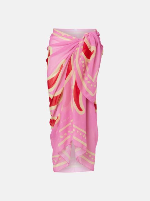 CALA de la CRUZ Luana printed beach cover-up