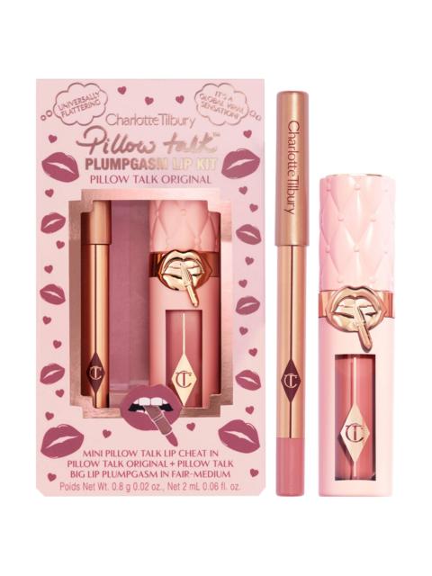Charlotte Tilbury Mini Pillow Talk Plumpgasm Lip Liner and Lip Gloss Set