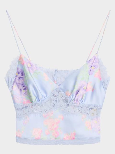 LoveShackFancy Spritely Satin Floral Cami