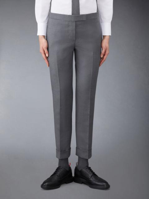 Super 120s cropped wool trousers