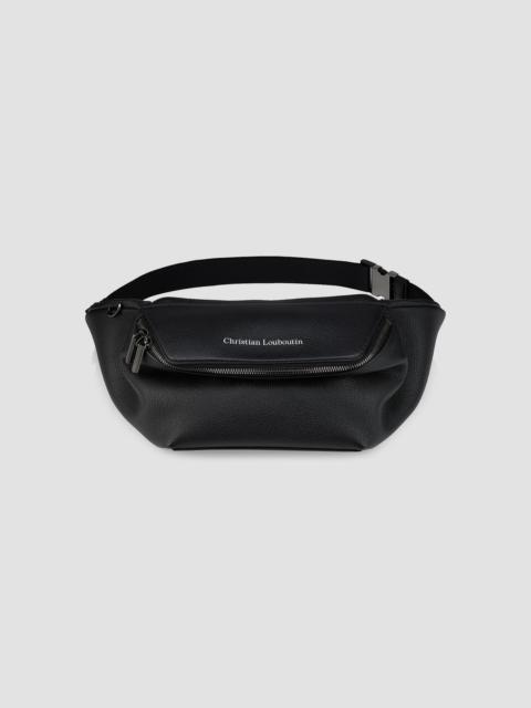Christian Louboutin Men's Nostalgic Leather Belt Bag - Black