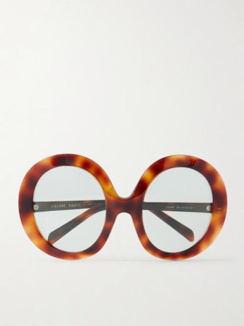 CELINE Round-frame Tortoiseshell Acetate Sunglasses