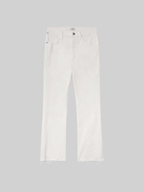Citizens of Humanity Isola Mid Rise Cropped Boot In Soft White