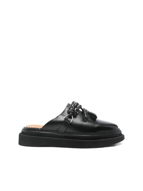 TOGA VIRILIS Pulla leather mules