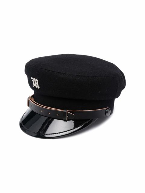 MISBHV logo-plaque baker boy cap