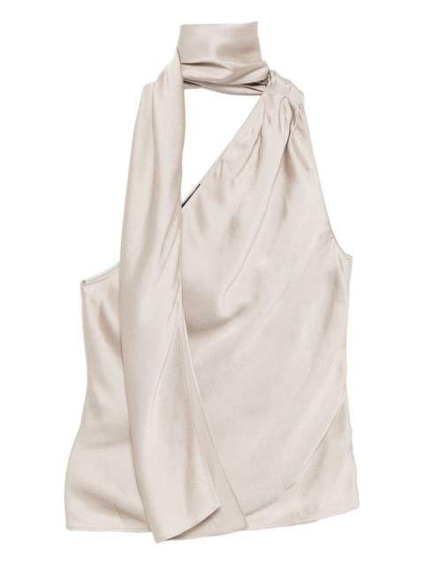 TOM FORD one-shoulder scarf-detail top