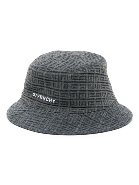 Givenchy Grey All-Over 4G Monogram Bucket Hat