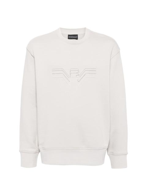 logo-embroidered sweatshirt