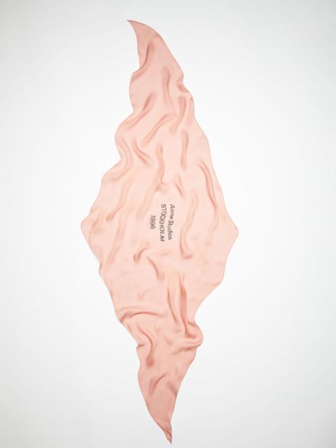 Acne Studios Silk scarf - Rose pink