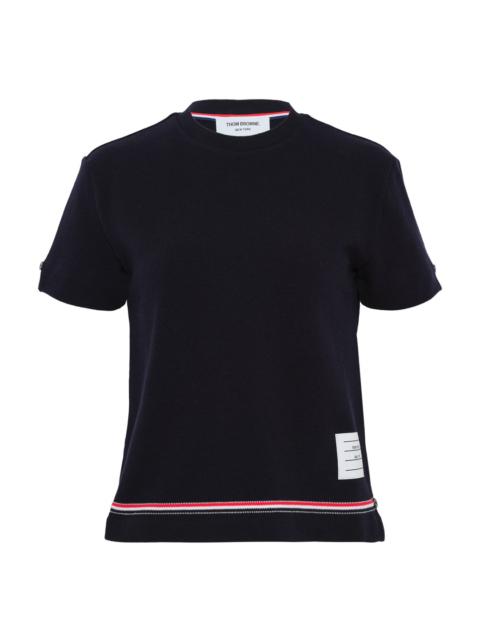 Thom Browne Short Sleeve Notch Tee